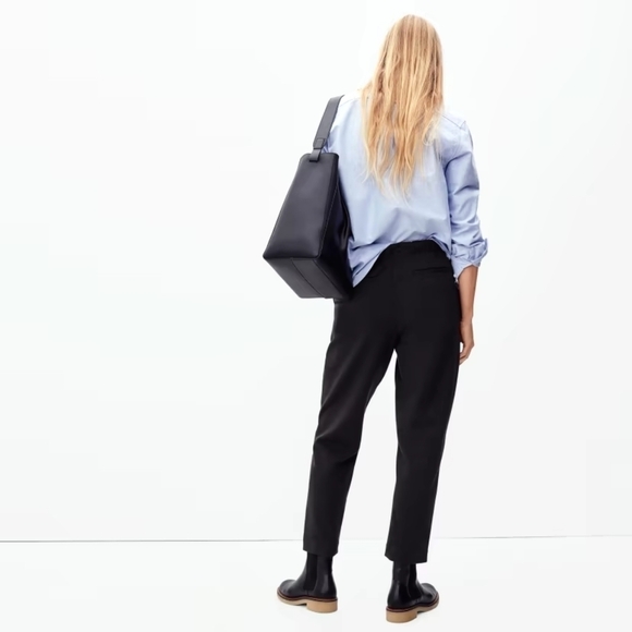 Everlane The Dream Pant Size Black Women High Rise Crop Pull On Ponte NEW - Picture 1 of 15